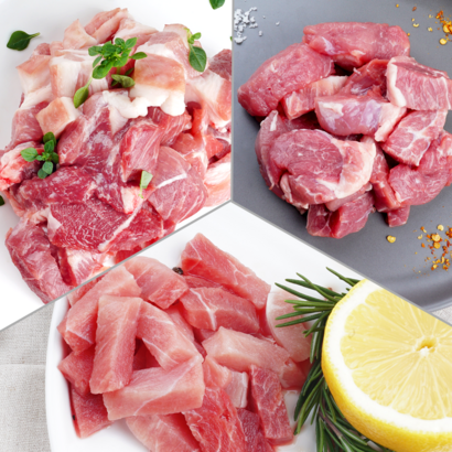 오늘잡은소 한돈 1 찌개 국거리 앞다리살 뒷다리살 사태살