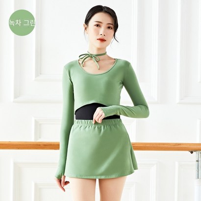 One eaf Ark 성인발레복 무용복 발레스커트성인 슈트