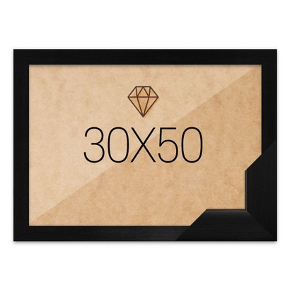 보석십자수액자 30x50 고급형 우드 블랙