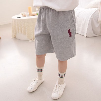소년마켓 폴젠자수 반바지 까지