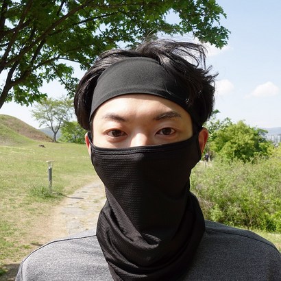 2개구성 위즈맥스 반다나 땀흡수 쿨 헤어밴드 스포츠 머리띠 요가 헬스 땀흘림방지