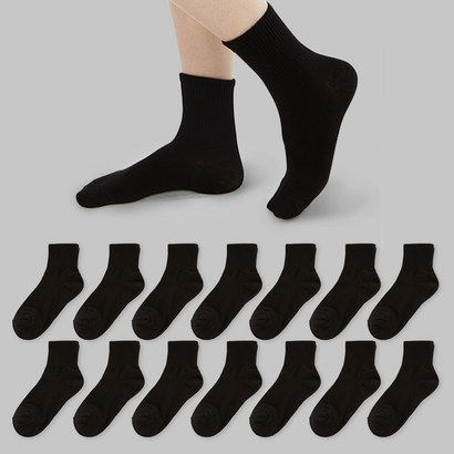 라헨느 국산 프리미엄 하프골지 여성 단목양말 14켤레