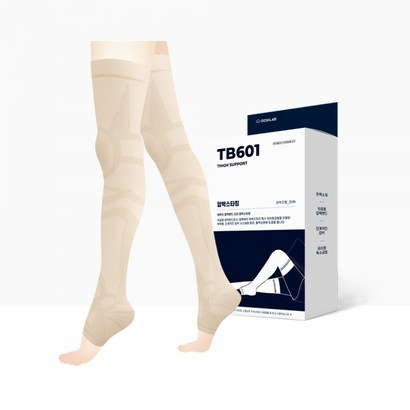 디스크랩 의료용 허벅지 다리 압박 밴드 스타킹 양쪽 TB601 1세트