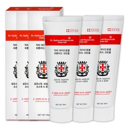 소확행몰 99 살균 손소독제 닥터 하이드로셀 피톤치드 크린겔 -3개 리뷰후기
