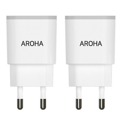 국산 아로하 21A 2usb 휴대폰 멀티 충전기 갤럭시 아이폰 환 충전기 케이블 별도 리뷰 후기