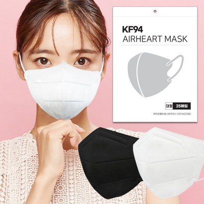 100매 KF94 새부리형 대형 마스크 숨쉬기편한 황사방역마스크