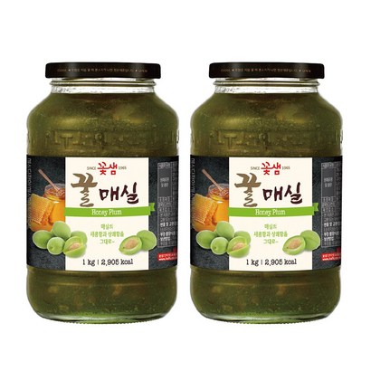 꽃샘 꿀 매실차 2개