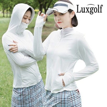 럭스골프 여성 UV차단 나그랑 후드 점퍼 X801W