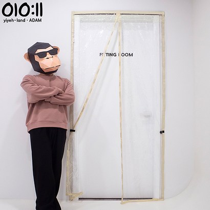 아담 고급 벨크로 자석 현관방풍비닐커튼 두꺼운비닐 방한 비닐커텐