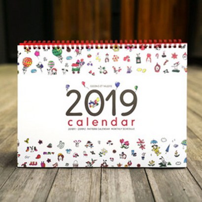 오동에발레리 2019 패턴 캘린더 cR 오동에발레리/2019/패턴/캘린더