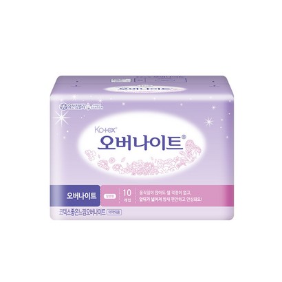좋은느낌 코텍스 오버나이트 생리대 일반형 10개입