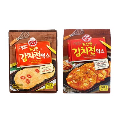 오뚜기 초간편 김치전감자전 믹스 리뷰후기