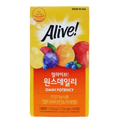 네츄럴라이프얼라이브 원스데일리 남성/여성/멀티 비타민 미네랄
