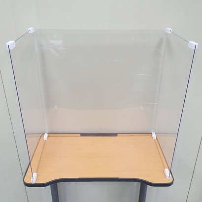 모블 비말차단 비말가림막 일자형 디자형 십자형 유치원 어린이집 초등학교 식당 사무실 테이블 아크릴 독서실 낮은 파티션 가림막 칸막이