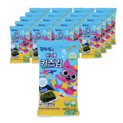 광천김핑크퐁 키즈김 무조미 김 1