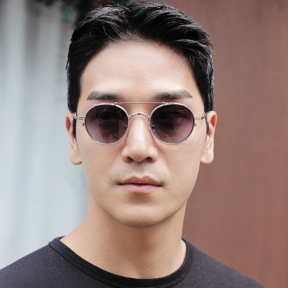 스타일른 너트 라운드 편광 클립온 선글라스