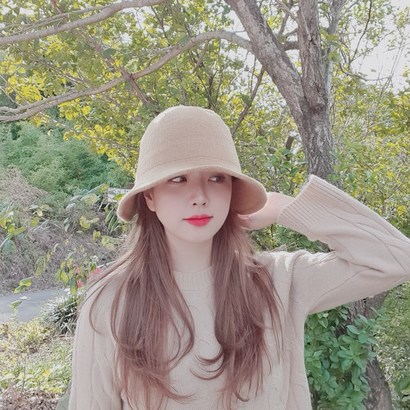 느와드코코 울니트 가을 겨울 와이어쉐입 버킷햇 방한모자