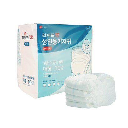 라이프업 성인용기저귀 팬티형 대형 1박스 80매