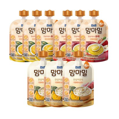 맘마밀 안심이유식 6개월 3종
