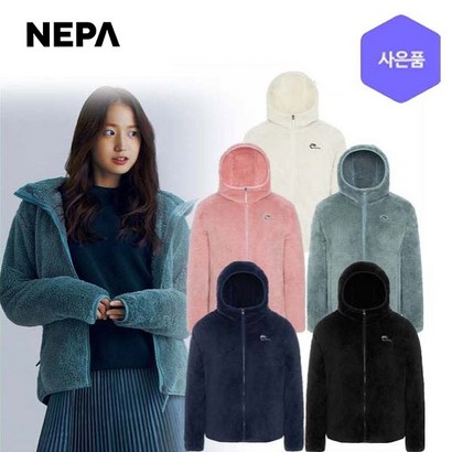 네파 공용뽀글이후드자켓 비스코 플리스 후디