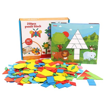 토이피쉬 250PCS PUZZLE BLOCK 창의력 집중력 두뇌개발퍼즐 수연산&a;칠교놀이 리뷰후기