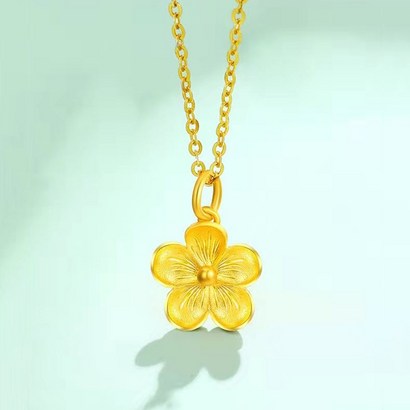 1돈 3돈 5돈 여자 순금 목걸이 명품 남자 순금 한돈 14k 18k 금목걸이 펜던트 추성훈 이지아 100일 생일 선물 장윤정 손담비 김고은 화사 복숭아 꽃 정통 심플