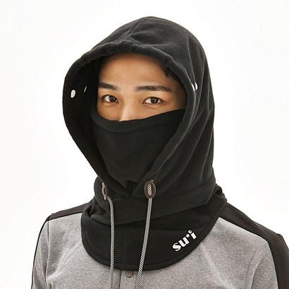 수이골프 시야확보 안전 후드 넥워머 마스크 방한 겨울 골프 스포츠 리뷰 후기