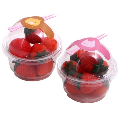봄91 7oz 다용도컵 스티커 포크 곰토끼캔디팝 리뷰후기