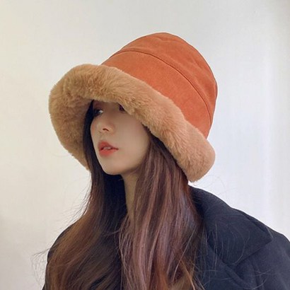 벨라미티나 안감 털 여성 가을 겨울 버킷햇 벙거지모자