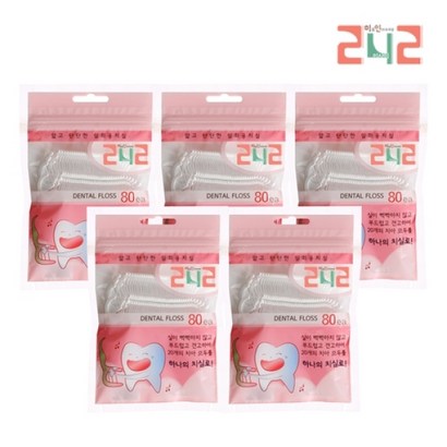 242 일회용 치실 80개입5세트 리뷰후기