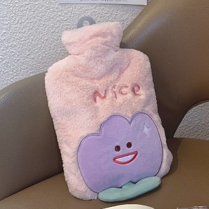 스마일하우스 보들보들한 휴대용 보온 물주머니