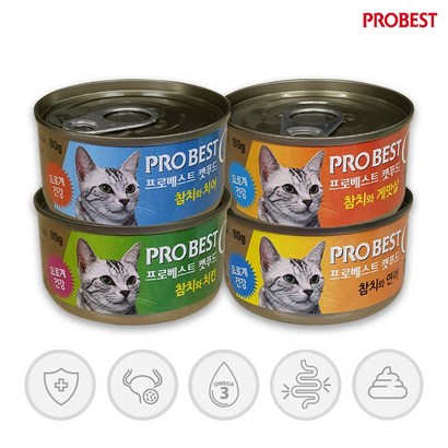 프로베스트 캣푸드 고양이 간식캔