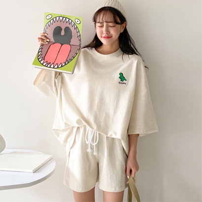 이지인이지 여성 츄리닝 반바지세트 캐주얼 리뷰 후기