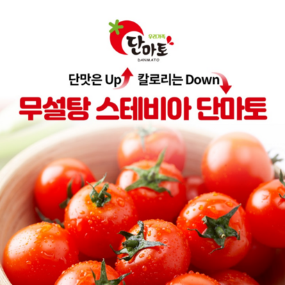 단마토 스테비아 대추방울토마토 소과 어린이용 / 대과1
