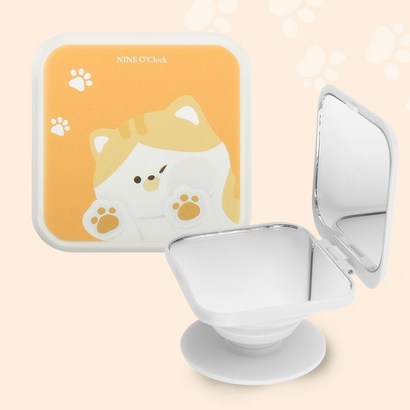 나인어클락 고양이 냥 캔디 미러 냥이 스마트톡 미러톡 핸드폰 거치대