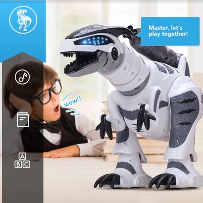 E NEN TOYS K9 지능형 공룡 격투 로봇 프로그램 가능 터치센스 음악 댄스 장난감 어린이RC로봇