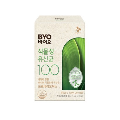 CJ제일제당 BYO 식물성 유산균 100 김연아 100억유산균 프로바이오틱스 리뷰후기