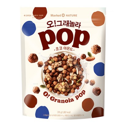 닥터유 오그래놀라 팝 초코 아몬드 3개 시리얼