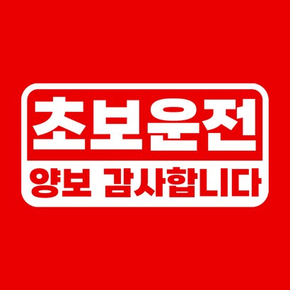 메이튼 스탠다드 초보운전 스티커 탈부착
