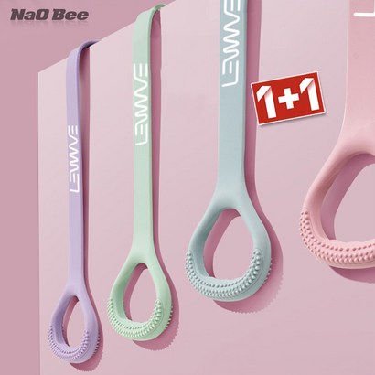 NaOBee 파스텔 실리콘 스트레칭밴드 필라테스 요가 헬스 재활 밴드 리뷰 후기