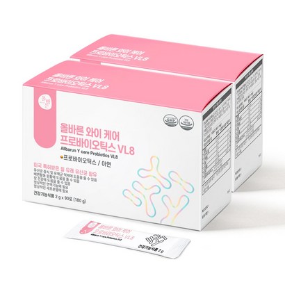 올바른 와이 케어 프로바이오틱스 질 유래 유산균 V8