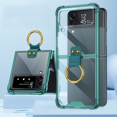 갤럭시Z플립4 zfi case 제트플립4 에어쿠션 투명링 젤리 케이스