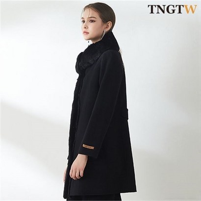 TNGTW 울90 폭스퍼 트리밍 프리미엄 코트 THH0ADW76 BK 리뷰후기