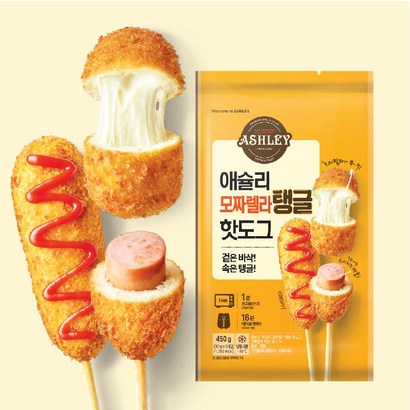애슐리 모짜렐라 탱글 핫도그 5개입