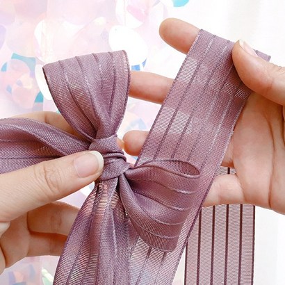 완두콩프린세스 라인메쉬원단 리본공예 리본원단 리본공예재료