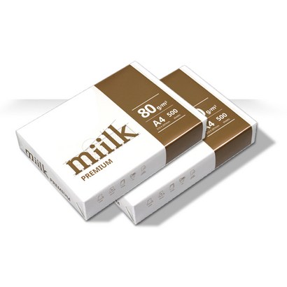 밀크 프리미엄 복사용지 A4용지 2권