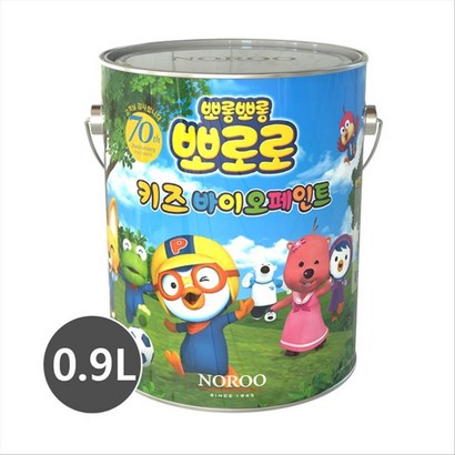 노루페인트 뽀로로 키즈 바이오 친환경 페인트 0 항균력99