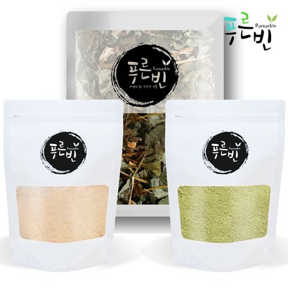 푸른빈 차전자피가루 다시마가루 어성초