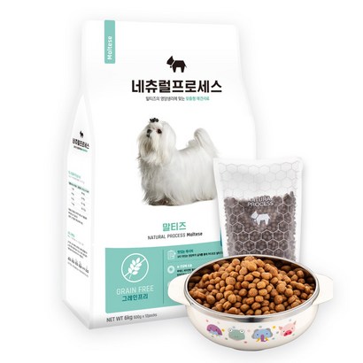 네츄럴프로세스 전연령 말티즈 전용 강아지사료 대용량 개별속포장