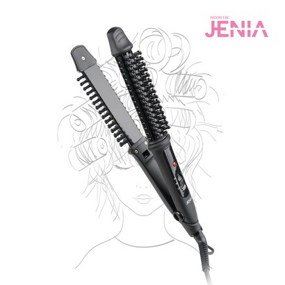 제니아 2in1 볼륨 헤어고데기 WJ-6600